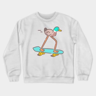 skateboard duck Crewneck Sweatshirt